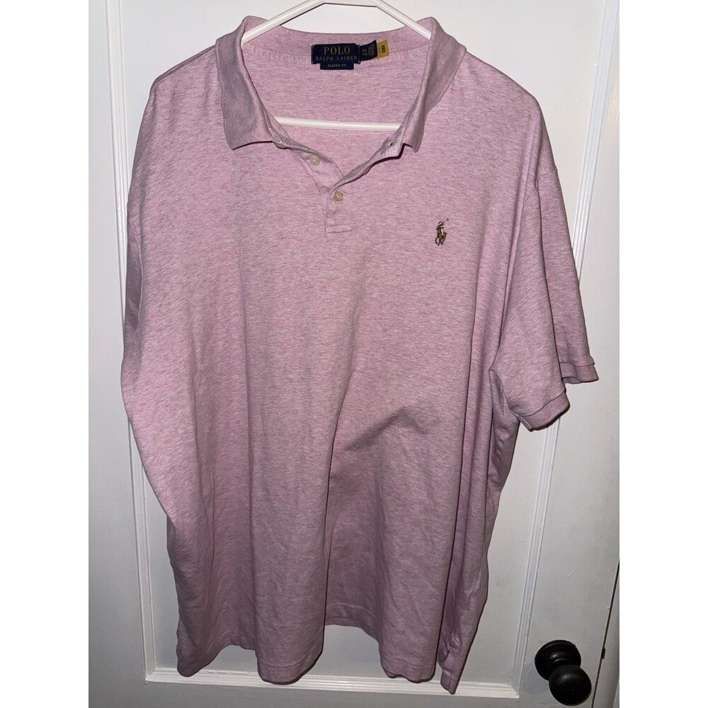 Ralph Lauren Pink Polo Shirt with Embroidered Pony